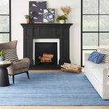 nourison interweave iwv01 denim rug