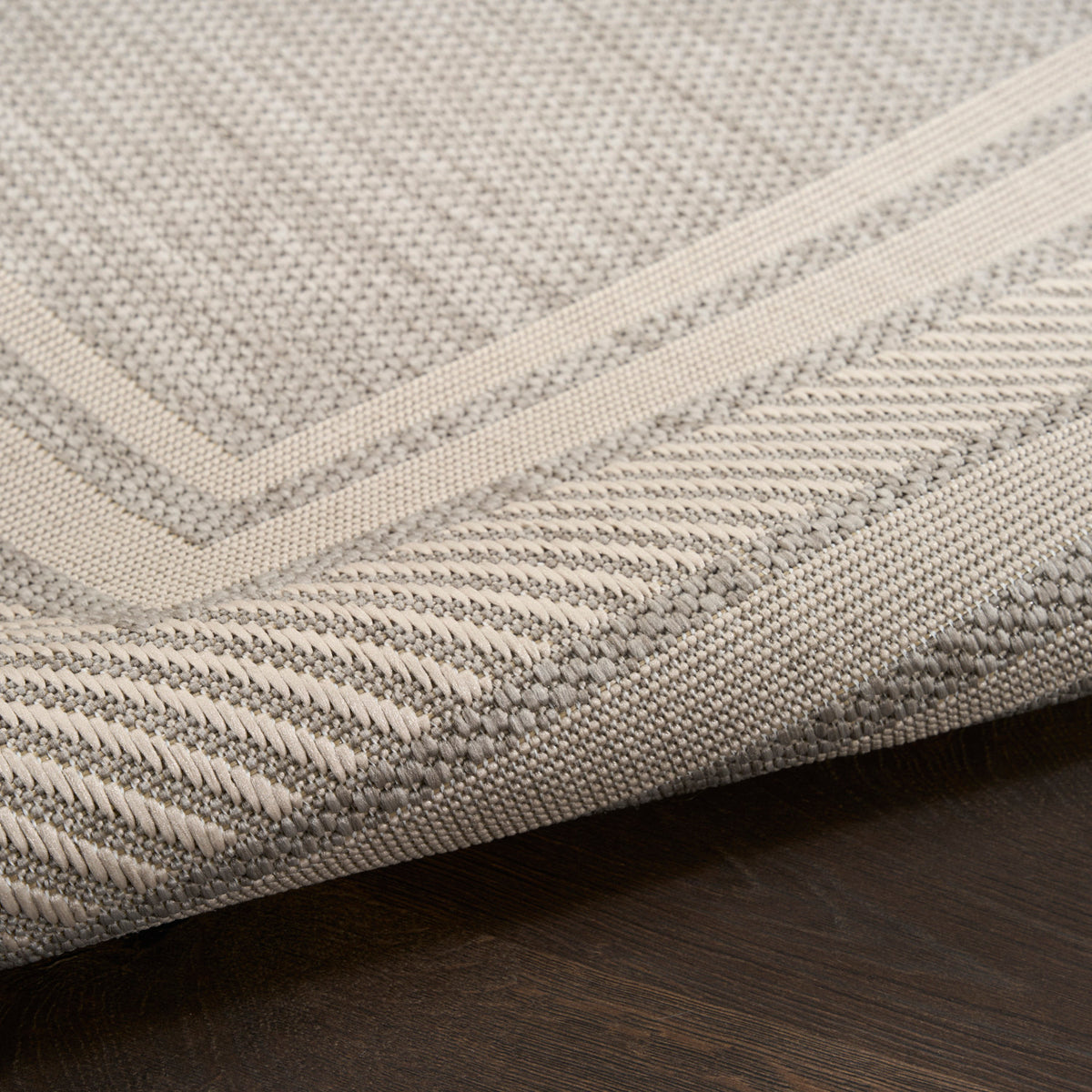 nourison horizon indoor outdoor hoz03 grey rug