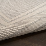 nourison horizon indoor outdoor hoz03 grey rug
