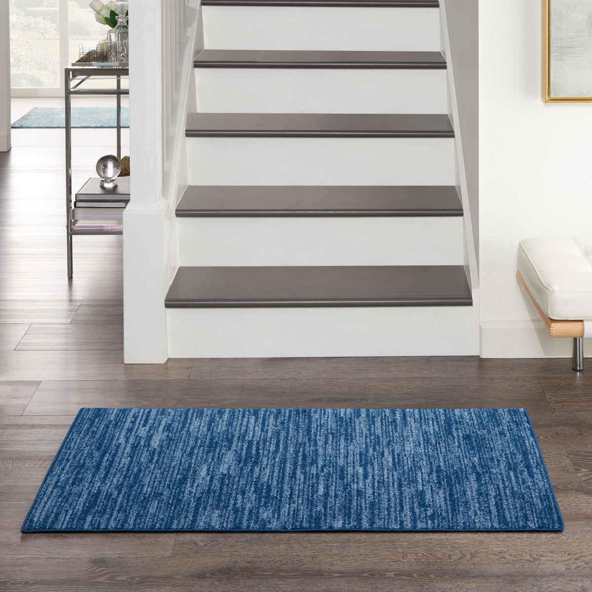 nourison nourison essentials nre01 navy blue rug