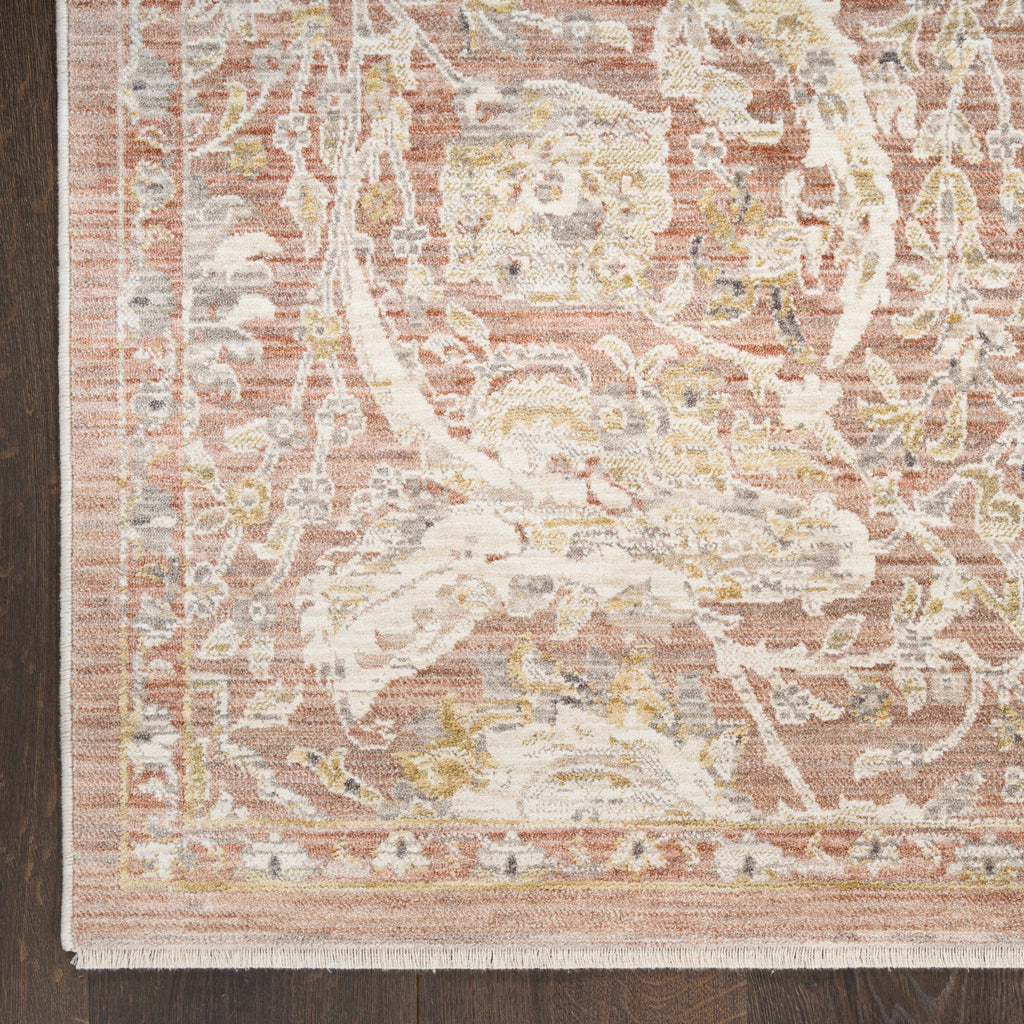 nourison antique fusion anf03 brick rug