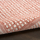 nourison nordic nrc03 brick ivory rug
