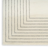 nourison ivory hues ivh03 ivory grey rug