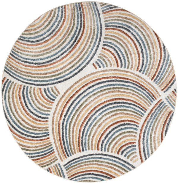 nourison astra machine washable asw08 ivory multicolor rug
