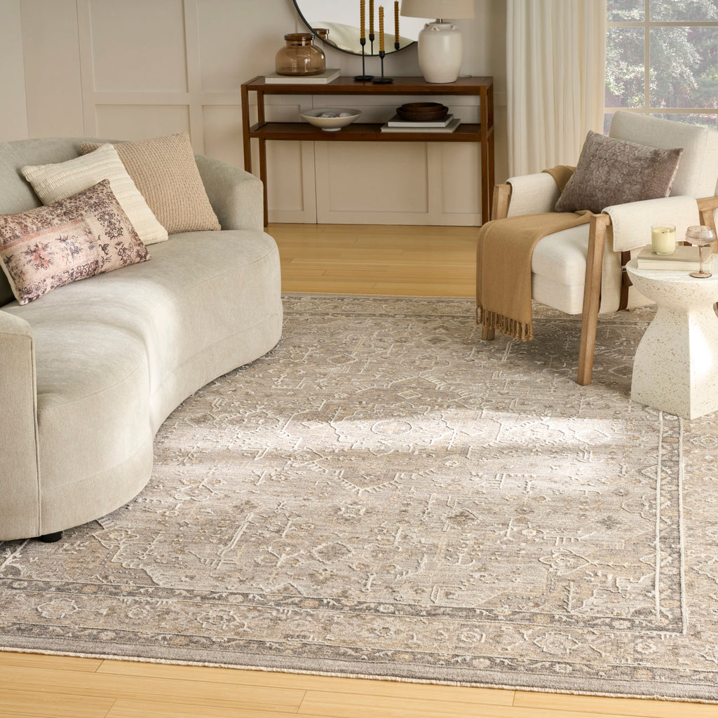nourison retreat ret02 grey rug
