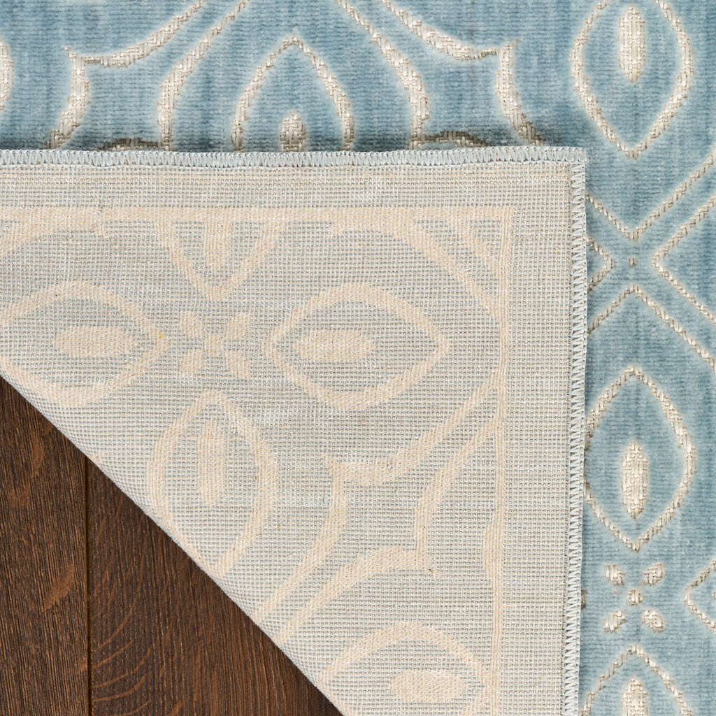 nourison washable charm wch03 blue ivory rug