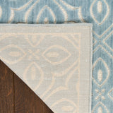 nourison washable charm wch03 blue ivory rug
