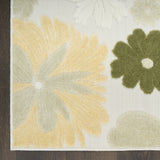 nourison aloha alh42 ivory green rug