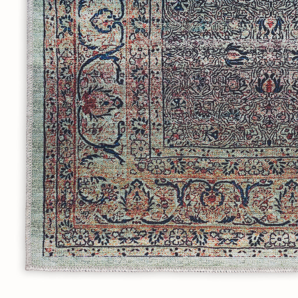 nourison grand washables grw04 emerald rug