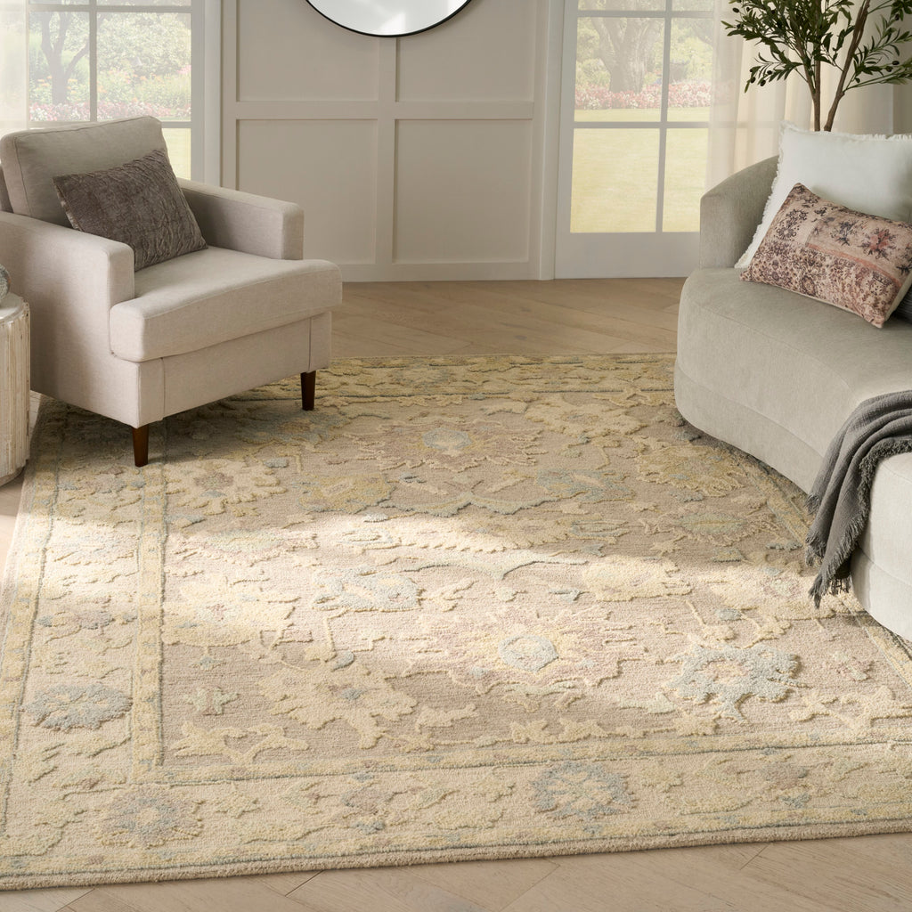nourison maison mso01 taupe ivory rug
