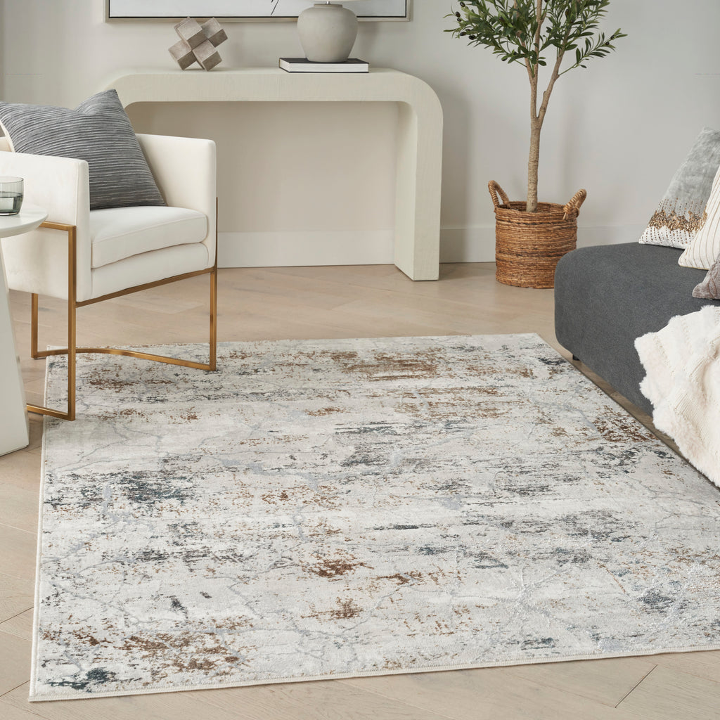 nourison glitz glz23 grey multicolor rug