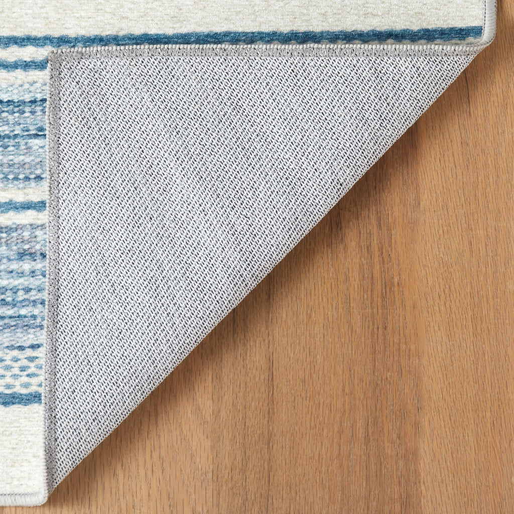 dash albert ellington stripe da2339 blue machine washable polyester rug