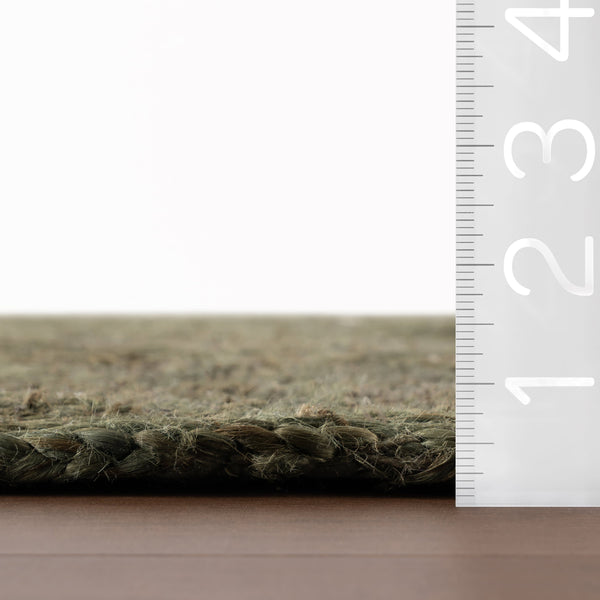 dash albert haven hurst da2447 green braided jute rug