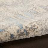 nourison solace sla07 ivory grey blue rug