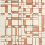 nourison nordic nrc17 ivory rust rug