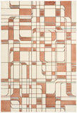 nourison nordic nrc17 ivory rust rug
