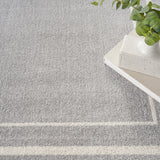 nourison nourison essentials nre02 grey ivory rug