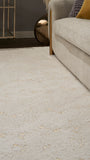 nourison cozy shimmer csh01 ivory gold rug