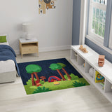 nourison imagination ima13 navy multicolor rug