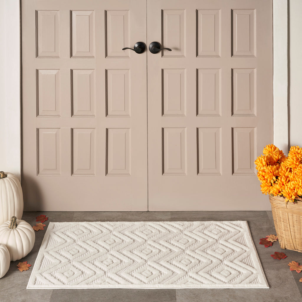 nourison versatile nrv01 ivory white rug