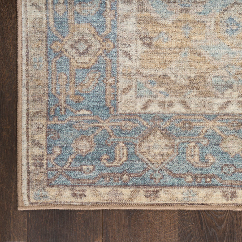 nourison vintage washables vws13 blue green rug
