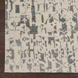 nourison silk shadows sha19 ivory grey rug
