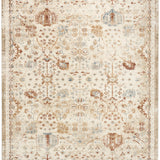 nourison pardis prd01 ivory rust rug