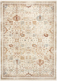 nourison pardis prd01 ivory rust rug