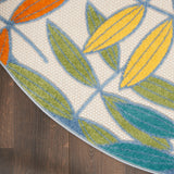nourison aloha alh18 ivory multi rug