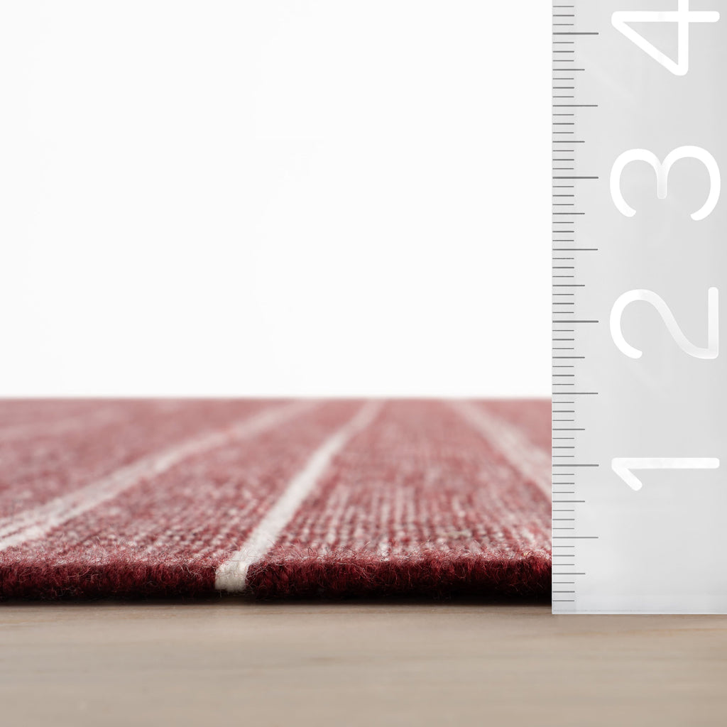 dash albert samson da2434 red dhurrie kelim soumak pet rug
