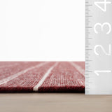 dash albert samson da2434 red dhurrie kelim soumak pet rug