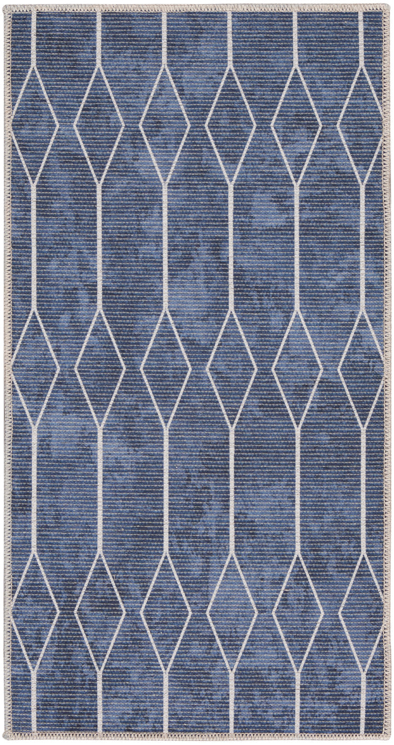 nourison new concept washables sr107 navy rug
