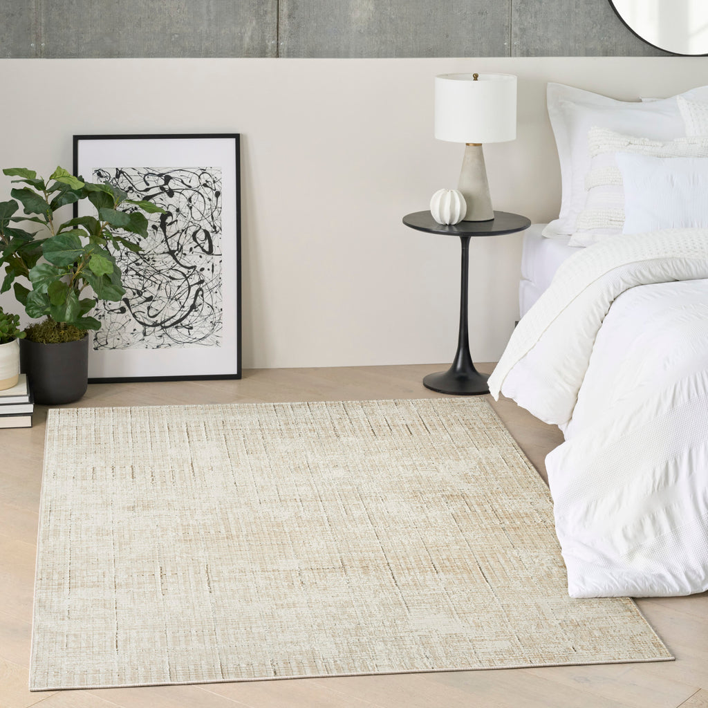 nourison grand street grn02 ivory beige rug