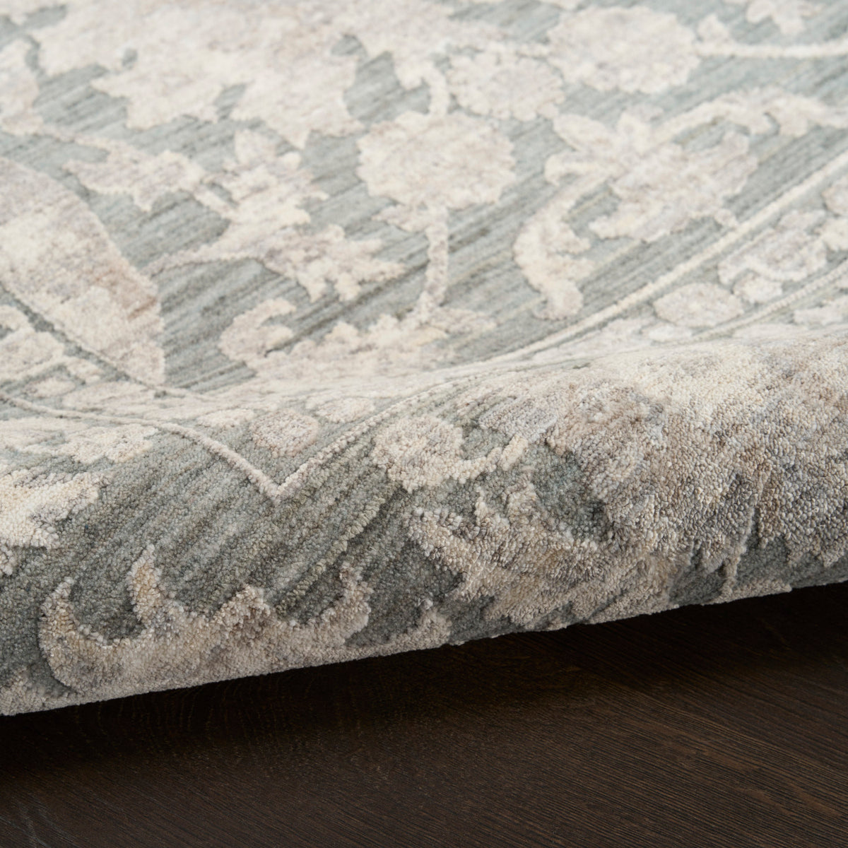 nourison shadows shw08 sage ivory rug