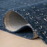 dash albert manglam arts da2383 navy woven flatwoven wool rug