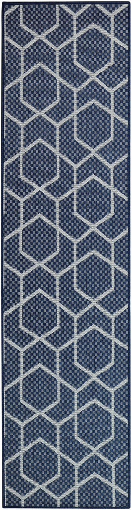 nourison horizon indoor outdoor hoz01 navy rug