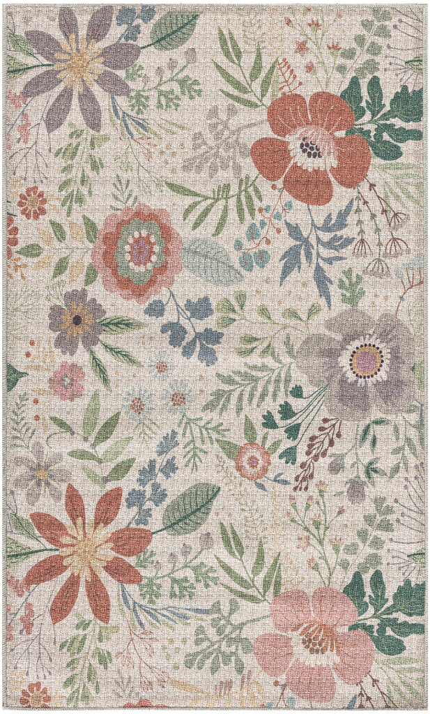 nourison nourison washables nwb06 cream multicolor rug
