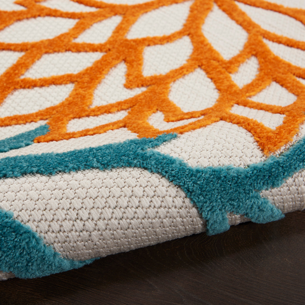 nourison aloha alh05 turquoise multicolor rug