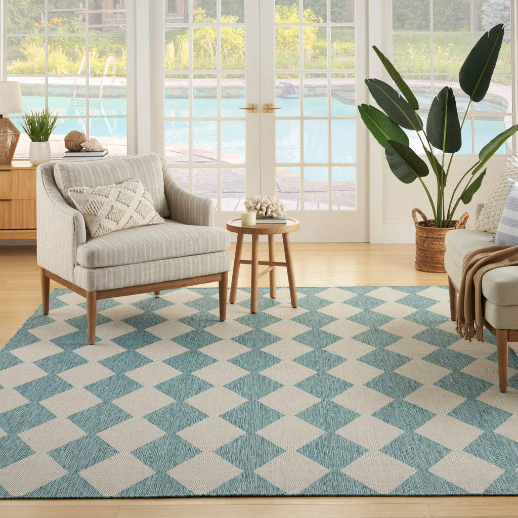 nourison positano pos04 aqua rug
