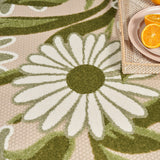 nourison aloha alh33 ivory green rug