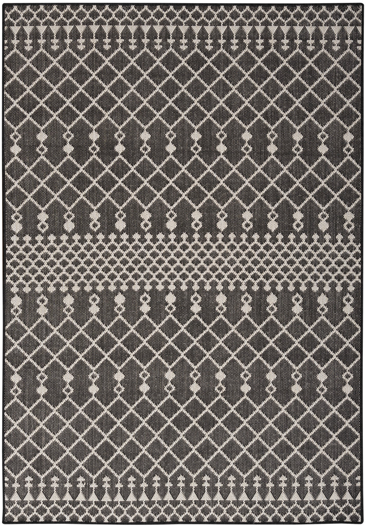 nourison positano pos02 black rug