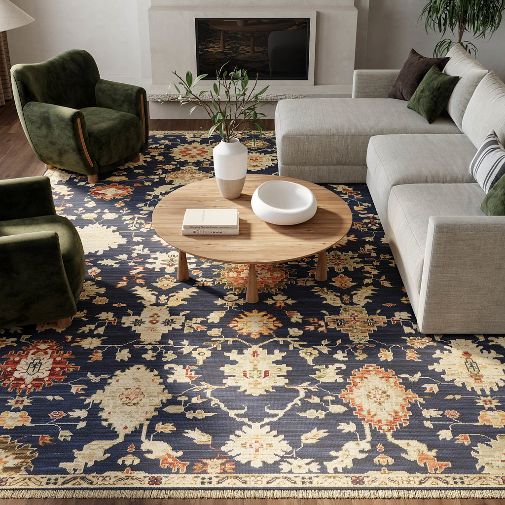 nourison antique bloom anb01 navy rug