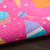 nourison imagination ima19 pink multicolor rug