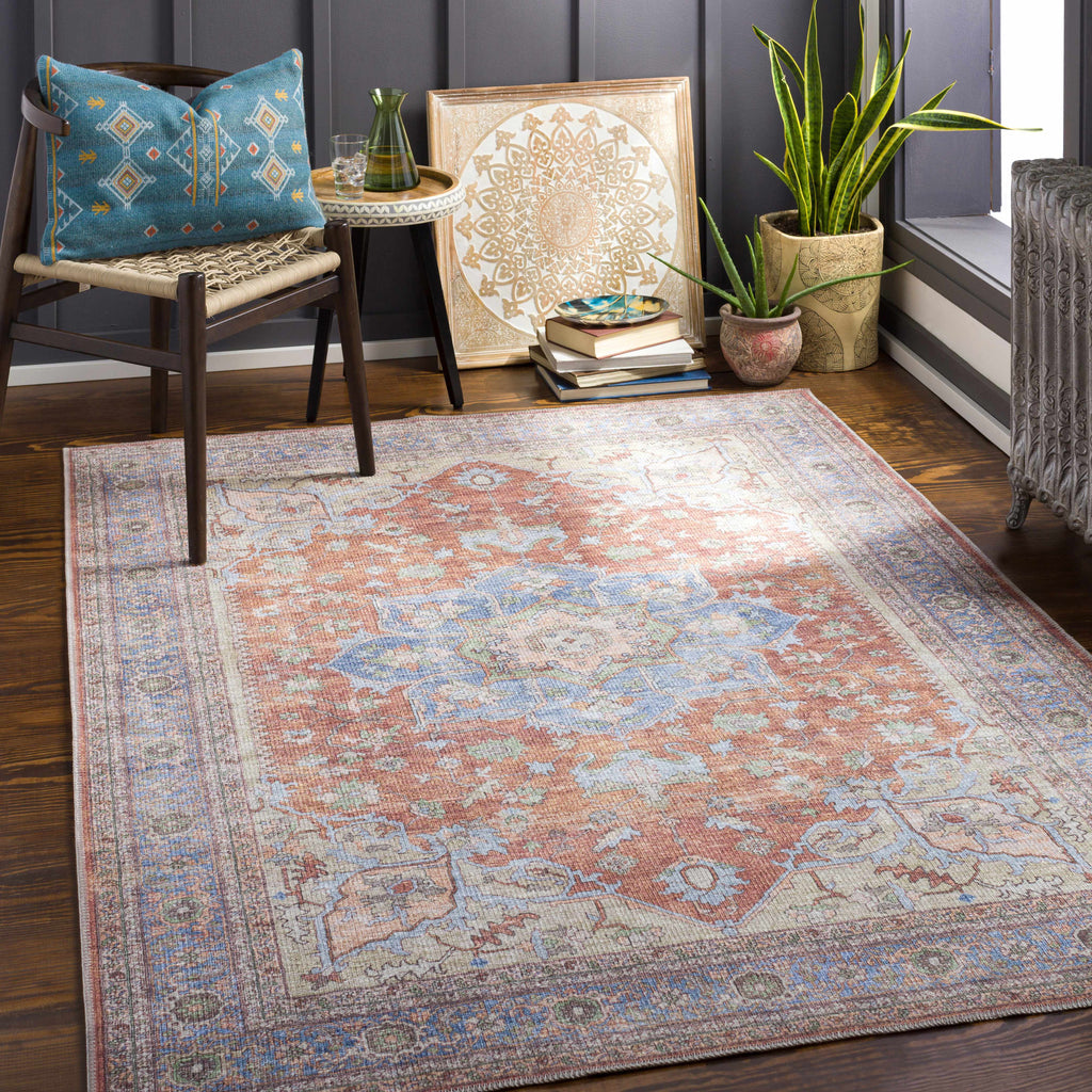 Hauteloom Bagamanoc BAGAM Denim Machine Made Polyester Rug