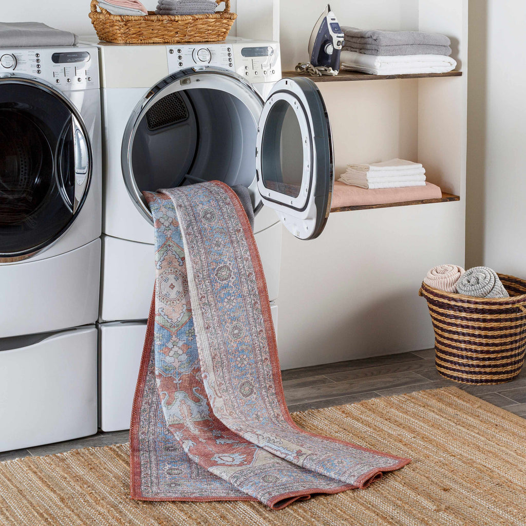 Hauteloom Bagamanoc BAGAM Denim Machine Made Polyester Rug