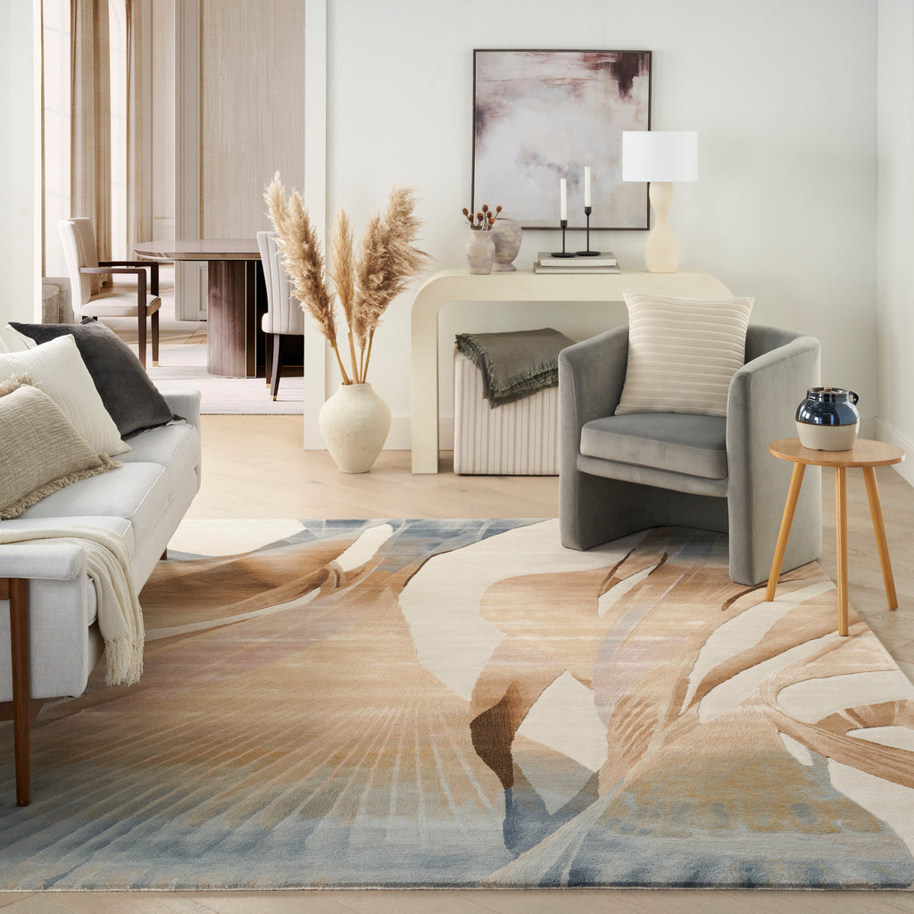 nourison prismatic prs35 sand rug