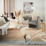 nourison prismatic prs35 sand rug