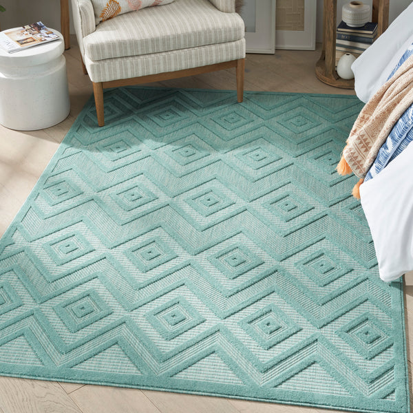 nourison versatile nrv01 aqua teal rug