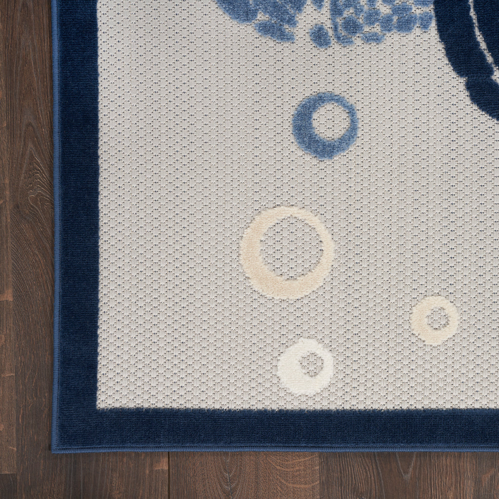nourison aloha alh27 navy blue rug