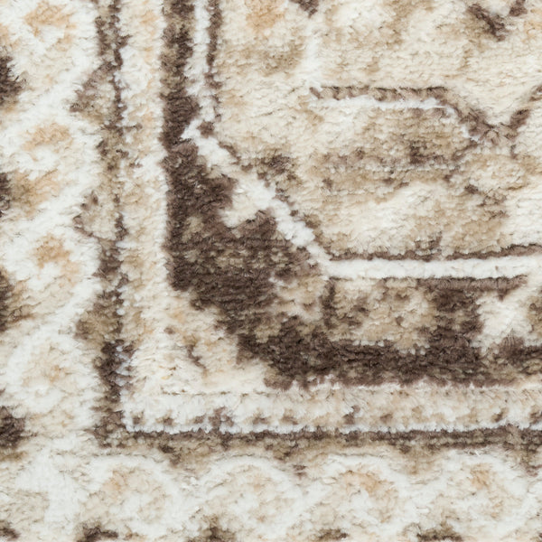 nourison dekor dek01 ivory brown rug